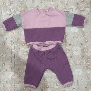 Purple and Gray Kids Matching Set